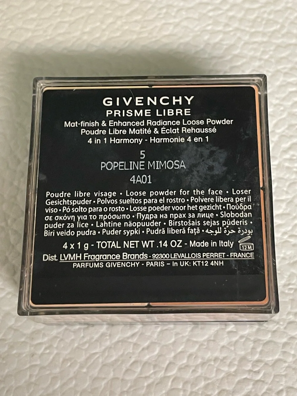Givenchy - Prisme Libre Setting Powder - Shade 5 Popeline Mimosa - Travel - New
